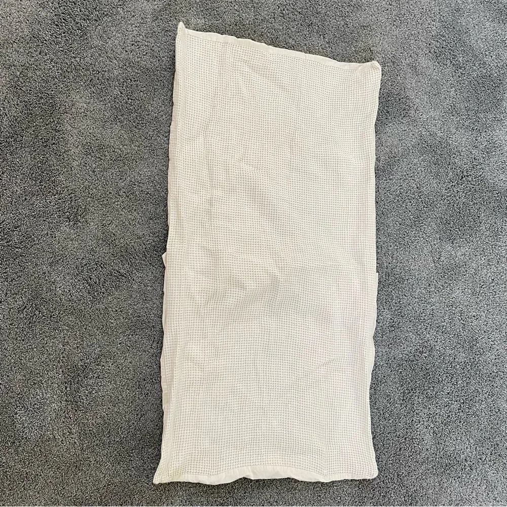 Parachute white waffle knit extra long sham pillow covers set of two
